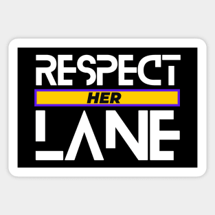 Respect Her Lane Equal Rights Social Justice Sticker